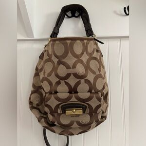 Coach Signature Brown Shoulder/Crossbody Bag